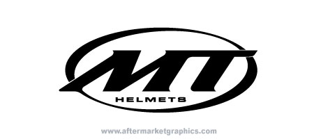 MT Helmets Decals - Pair (2 pieces)